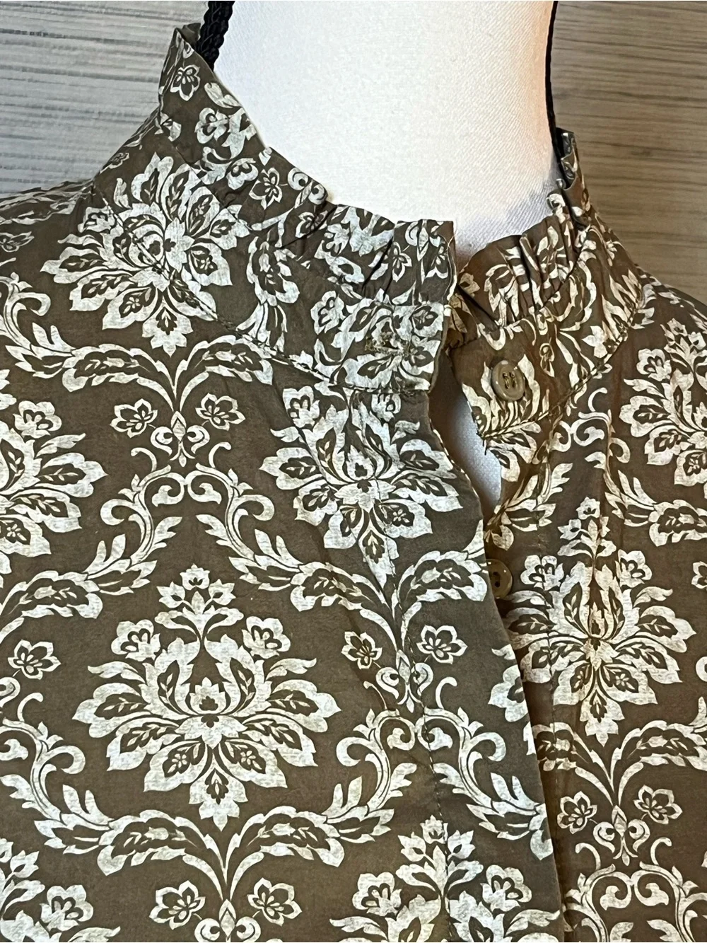 Hyacinth House Tuckernuck Moss Green Printed Bennett Maxi Dress Women’s Size S - Picture 2 of 8